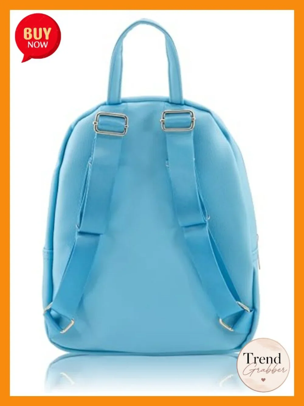 Official Bluey Mini Backpack Purse, PU Leather Kids Travel Bag, 10.2